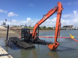 Amphibious Excavator Hire